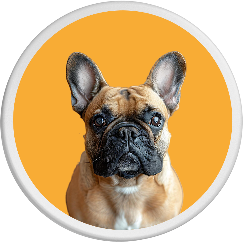 Dosendeckel - Orange Sun - Französische Bulldogge Hellbraun