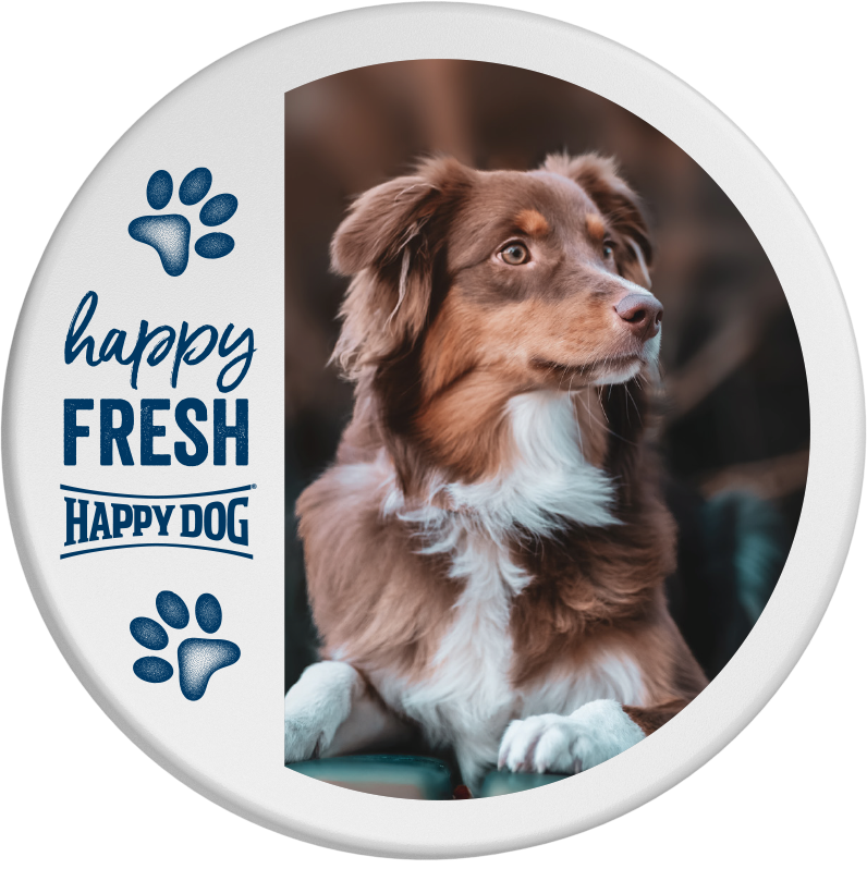 Personalisierter Happy Dog Dosendeckel – Happy Fresh