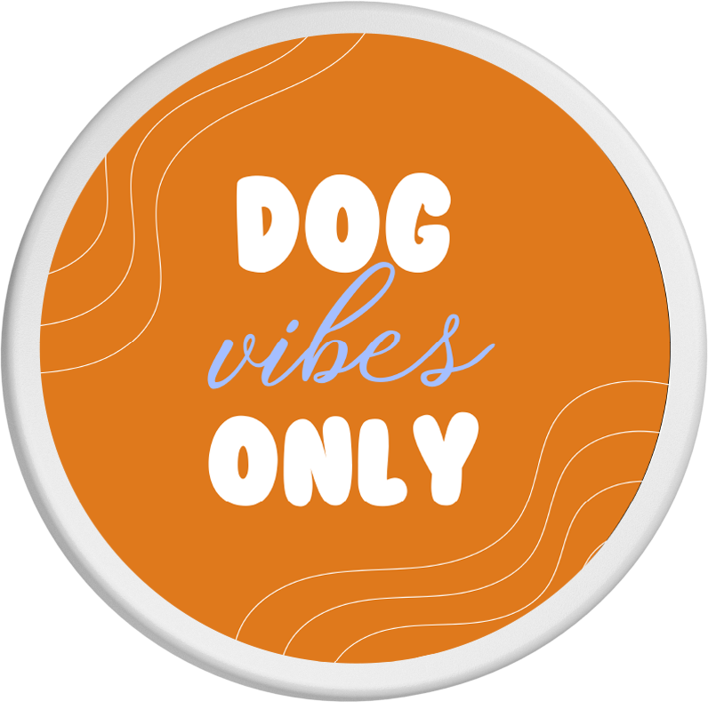 Dosendeckel - Motiv "dog vibes only"